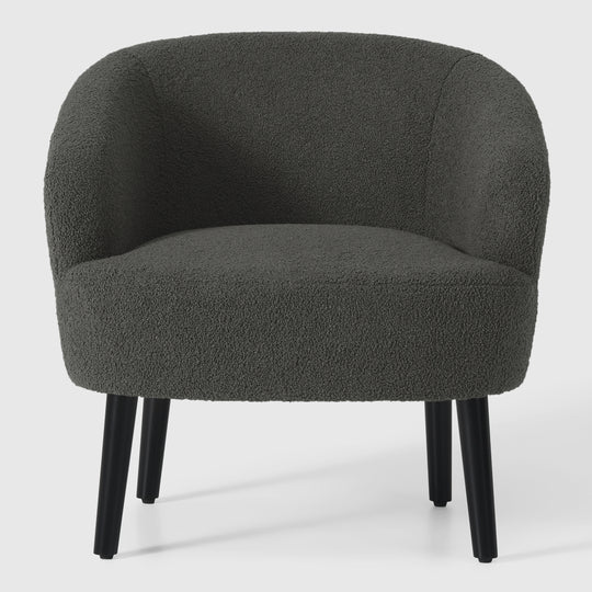 Alexandria 29" Wide Mid Century Modern Club Barrel Accent Armchair, Set of Two