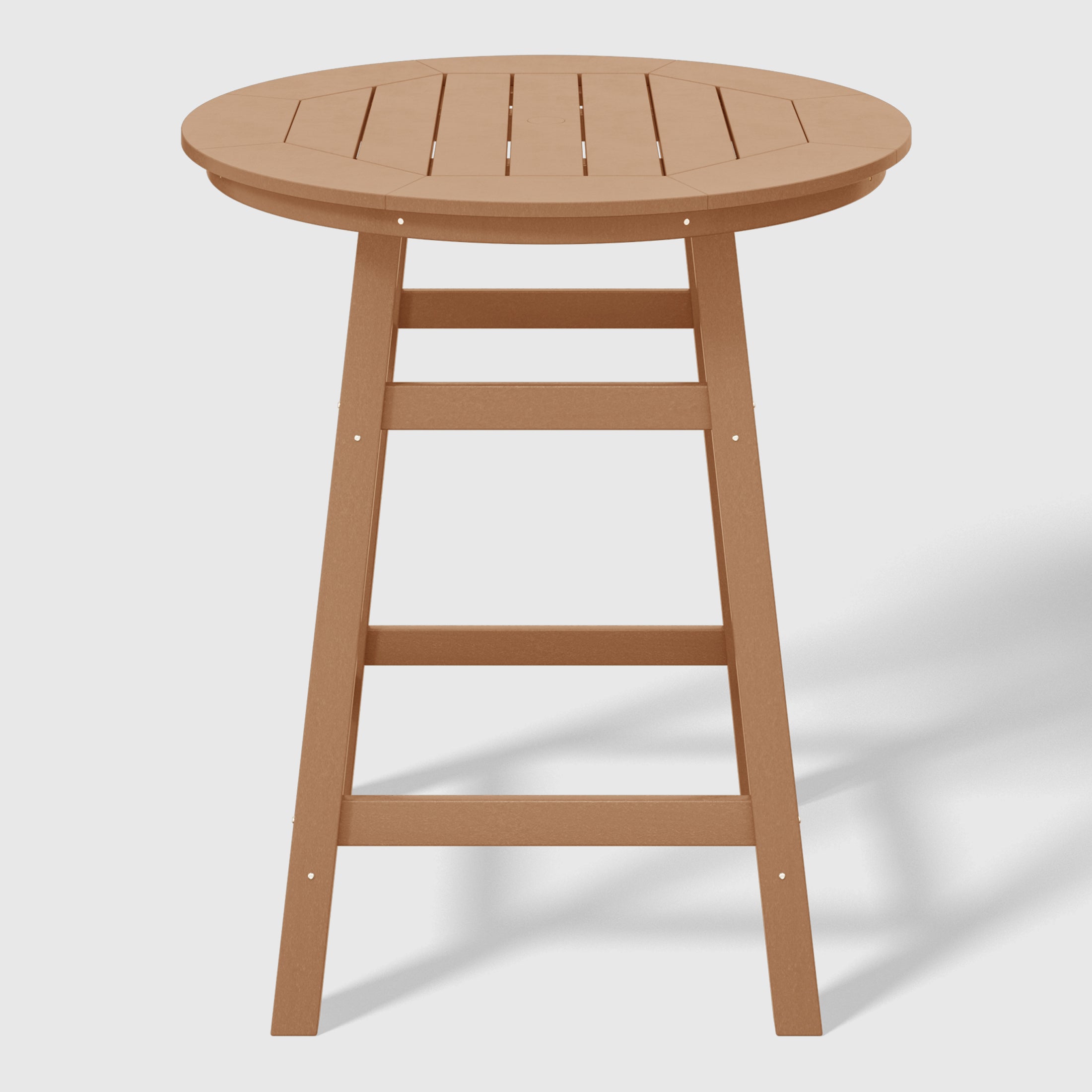 Malibu Outdoor 35" HDPE Round Patio Counter Height Bar Table