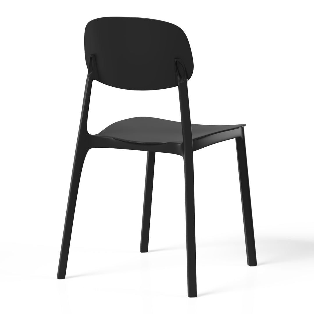 Playa Modern Stackable Polypropylene Plastic Patio Dining Chair (Set of 2)