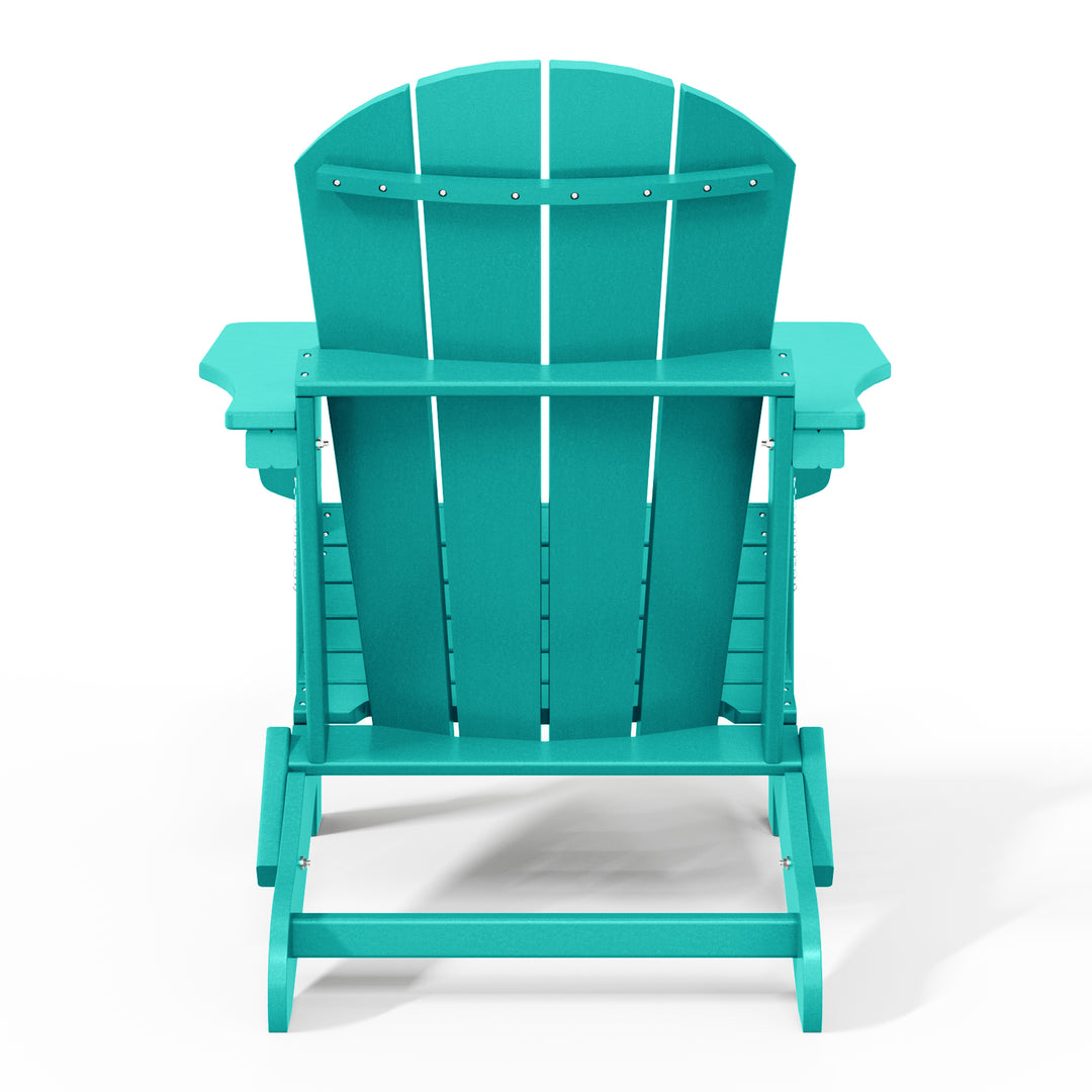 Malibu 3-Piece set Outdoor / Patio Poly Adirondack chair set with a side table ( 2 seater )