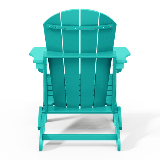 Malibu HDPE Outdoor Patio Folding Poly Adirondack Chair