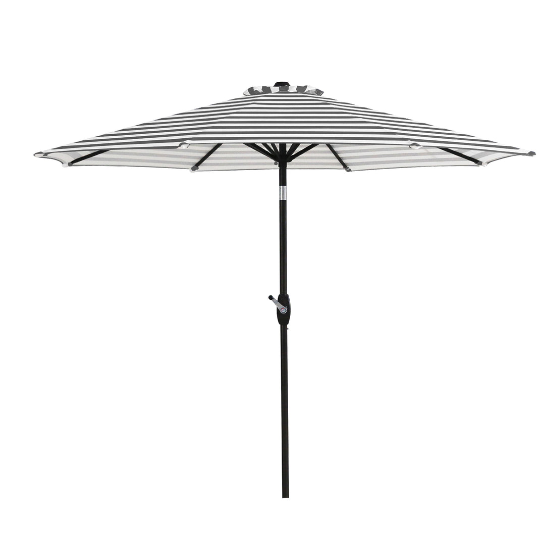 Paolo 9 ft. Market Crank and Tilt Patio Umbrella with Weight Base Kit