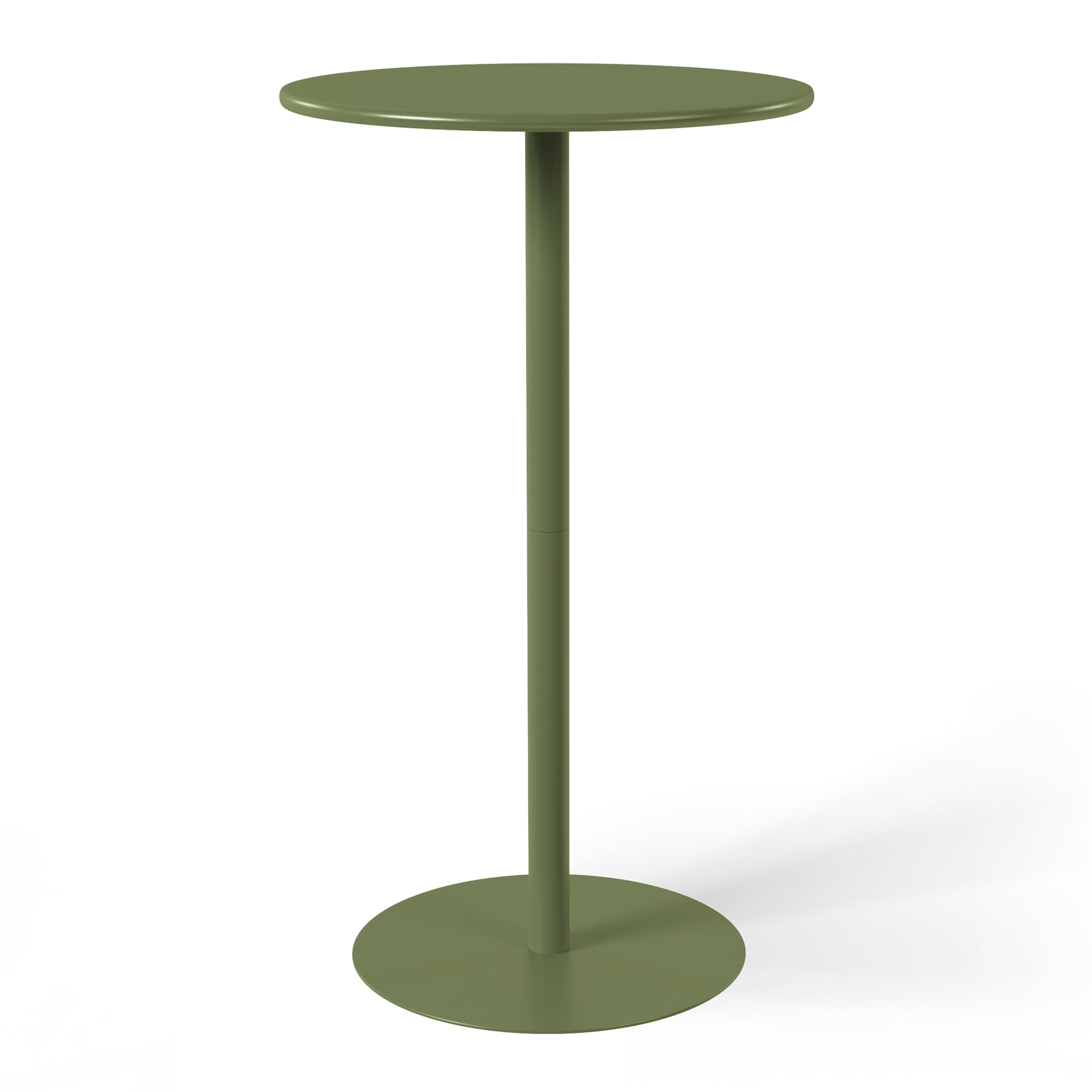 Playa 2-Person Adjustable Round Bar Table with Stackable Bar Stools Dining Set
