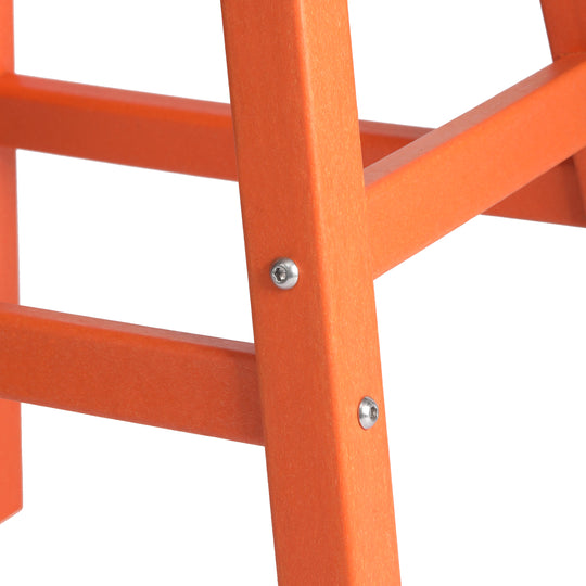 Malibu 24" HDPE Outdoor Patio Counter Height Bar Stools (Set of 2)