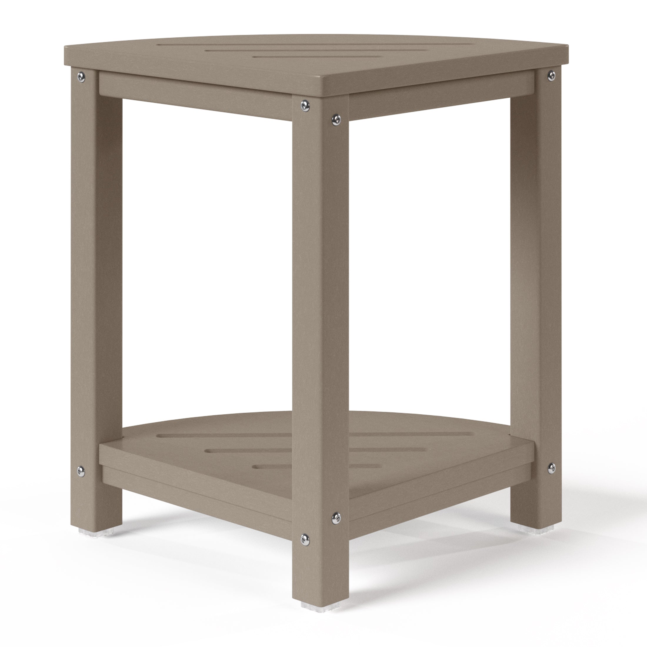 Sage HDPE Plastic Waterproof Shower Corner Bench