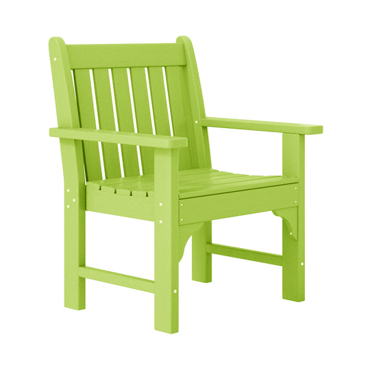 Malibu Outdoor Patio 3-Piece HDPE Adirondack Garden Chairs with Square Adirondack Side Table Set