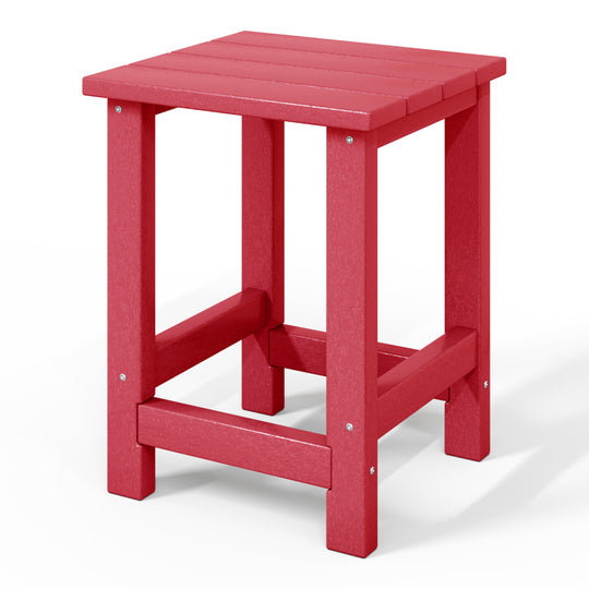 Malibu Kids Outdoor Patio Furniture HDPE Adirondack Square Side Table