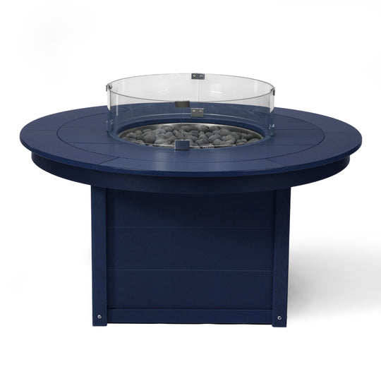 Helios 47" Modern Outdoor 55,000 BTU Patio Propane Round Fire Pit Table