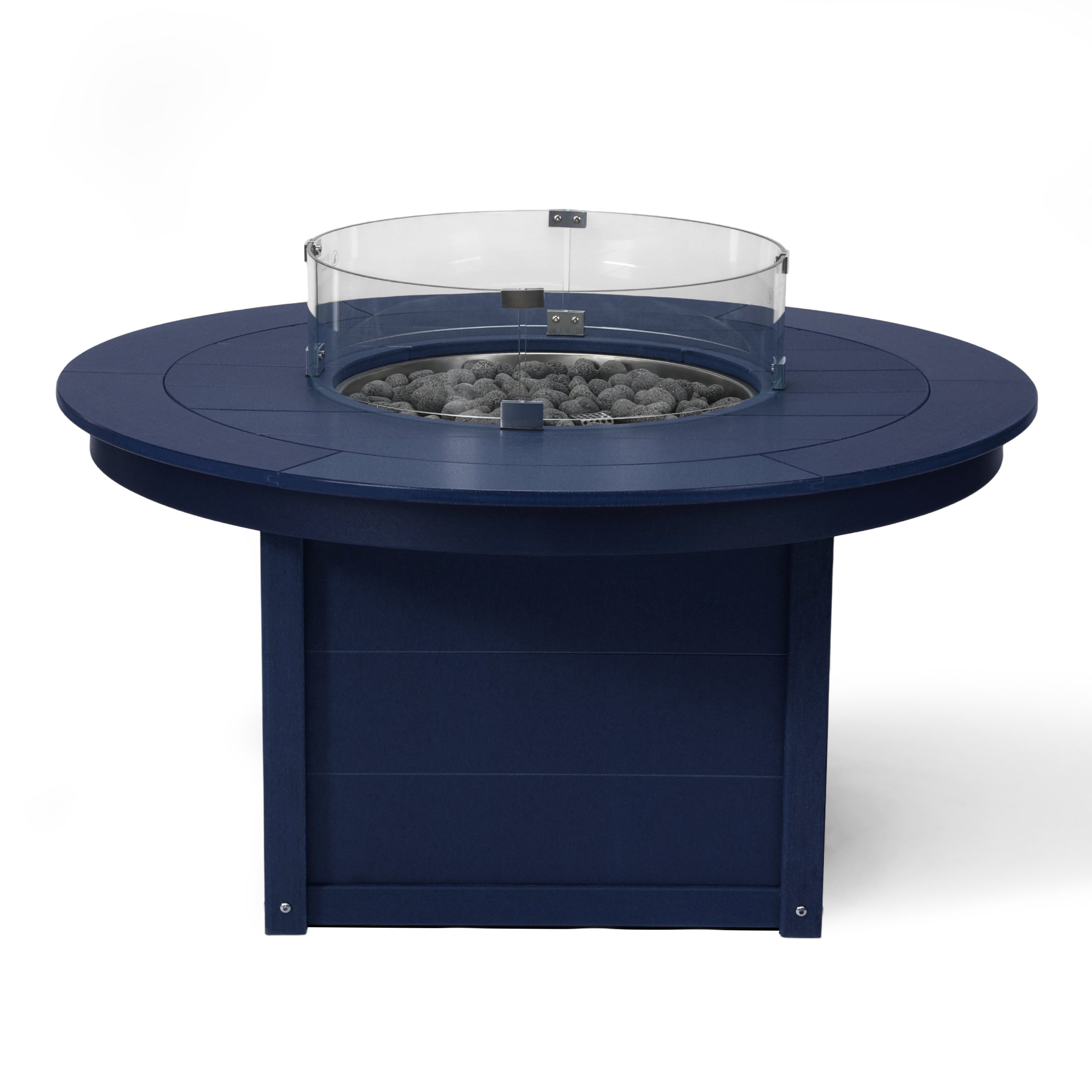 Helios 47" Modern Outdoor 55,000 BTU Patio Propane Round Fire Pit Table
