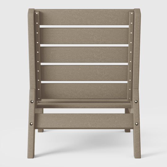 Avalon Outdoor HDPE Deep Seating Modular Armless Patio Chair with Patio Cushions