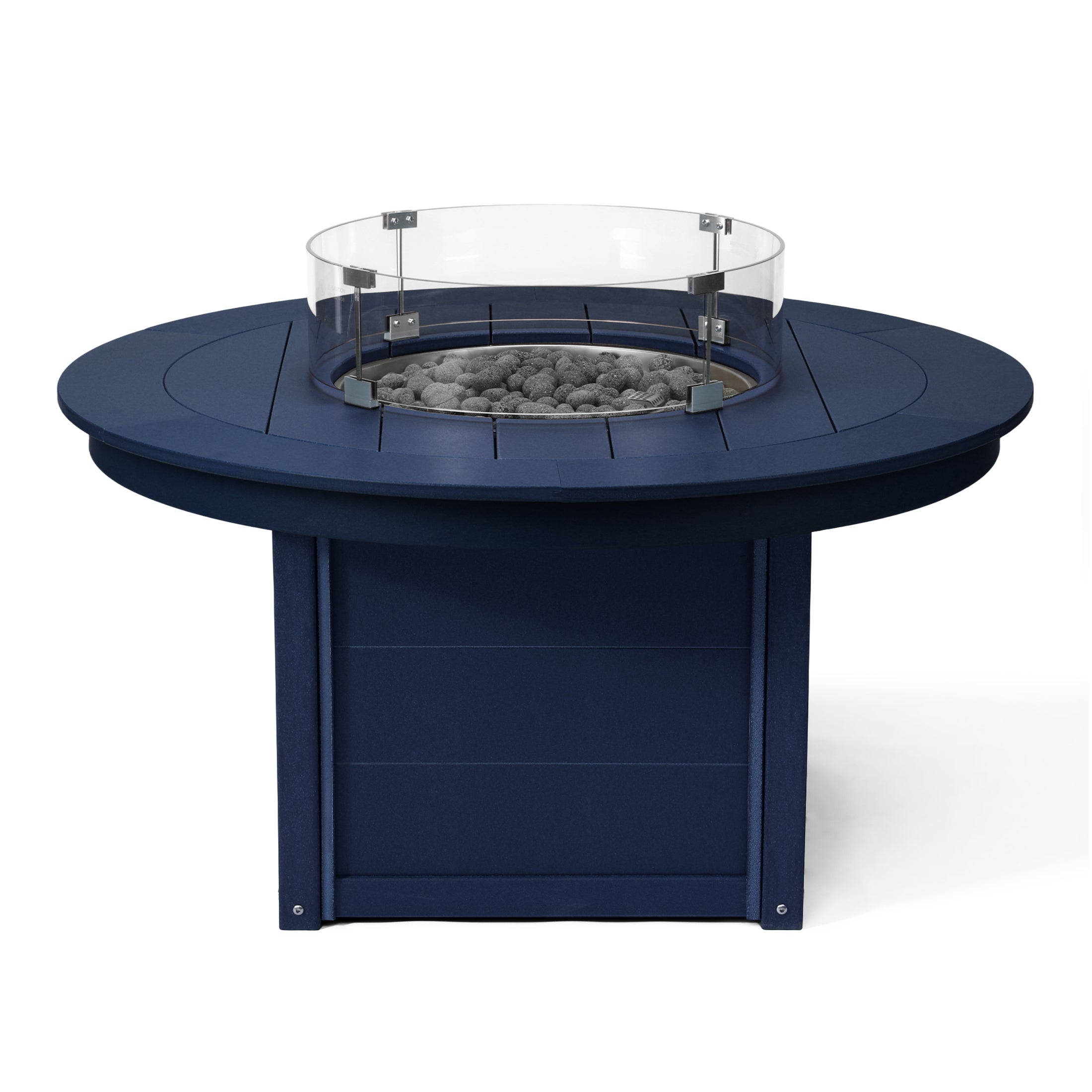 Helios 47" Modern Outdoor 55,000 BTU Patio Propane Round Fire Pit Table