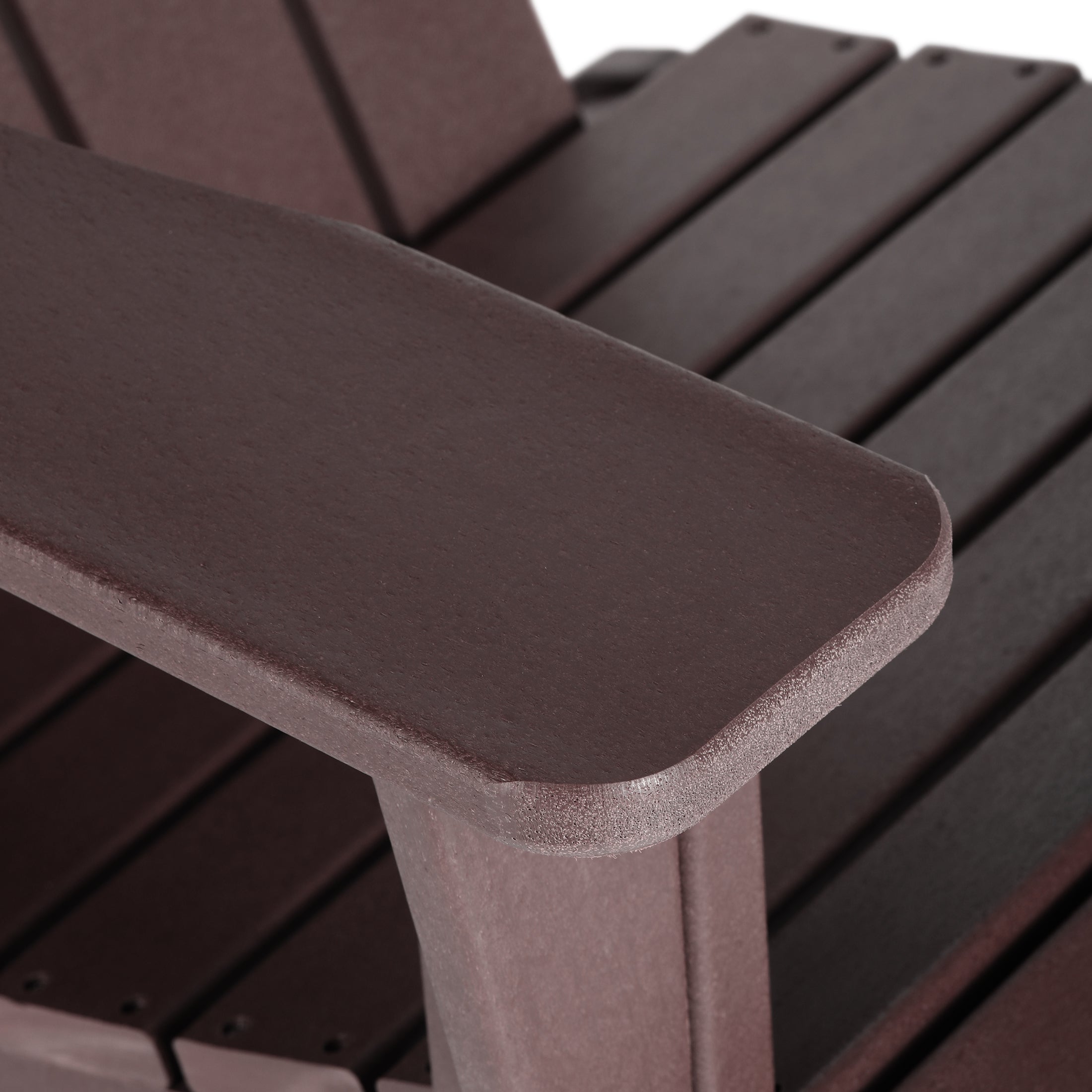 Malibu 3-Piece set Outdoor / Patio Poly Adirondack rocking chairs with a side table ( 2 seater )