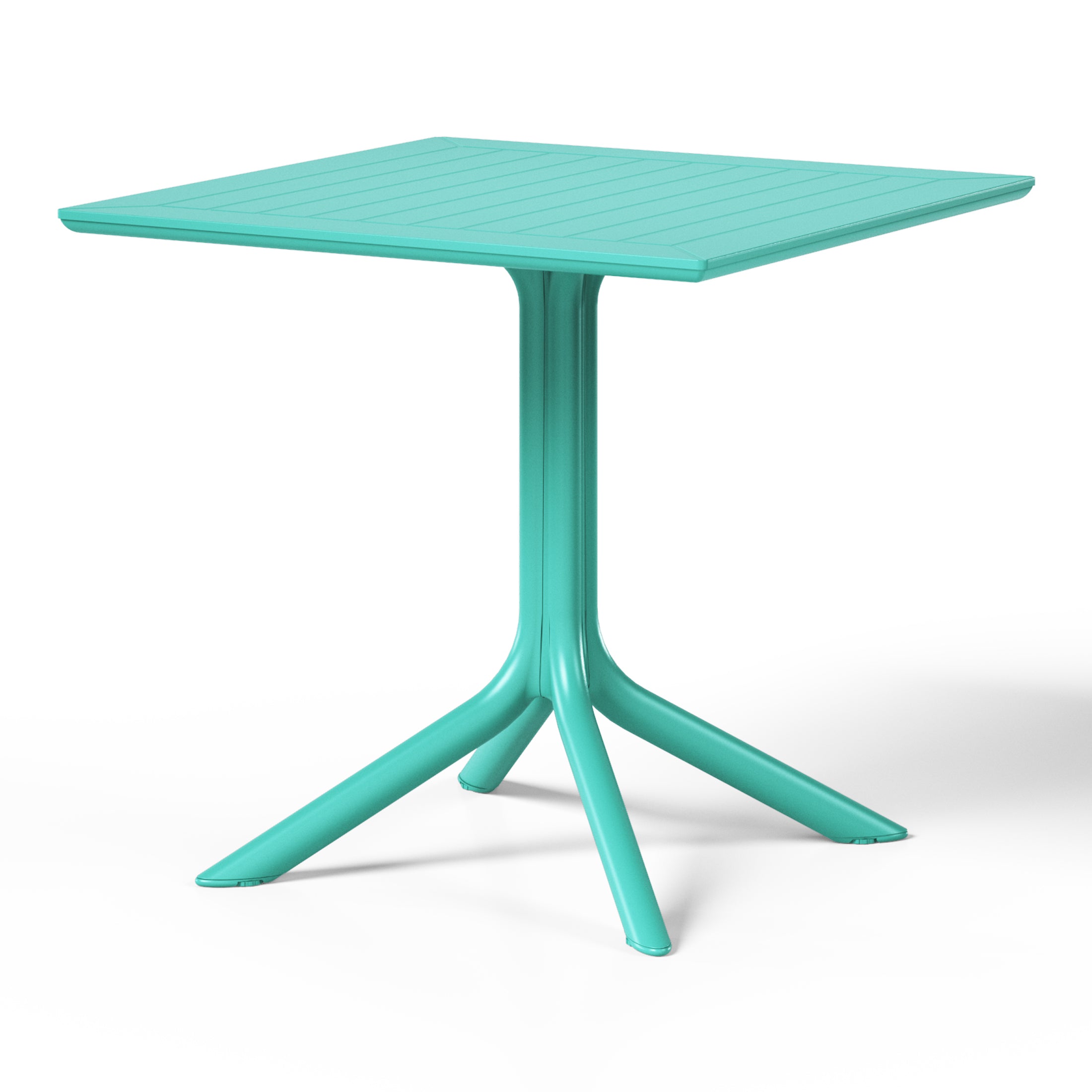 Playa 31.5" Square Outdoor Plastic Resin Patio Dining Table for 4