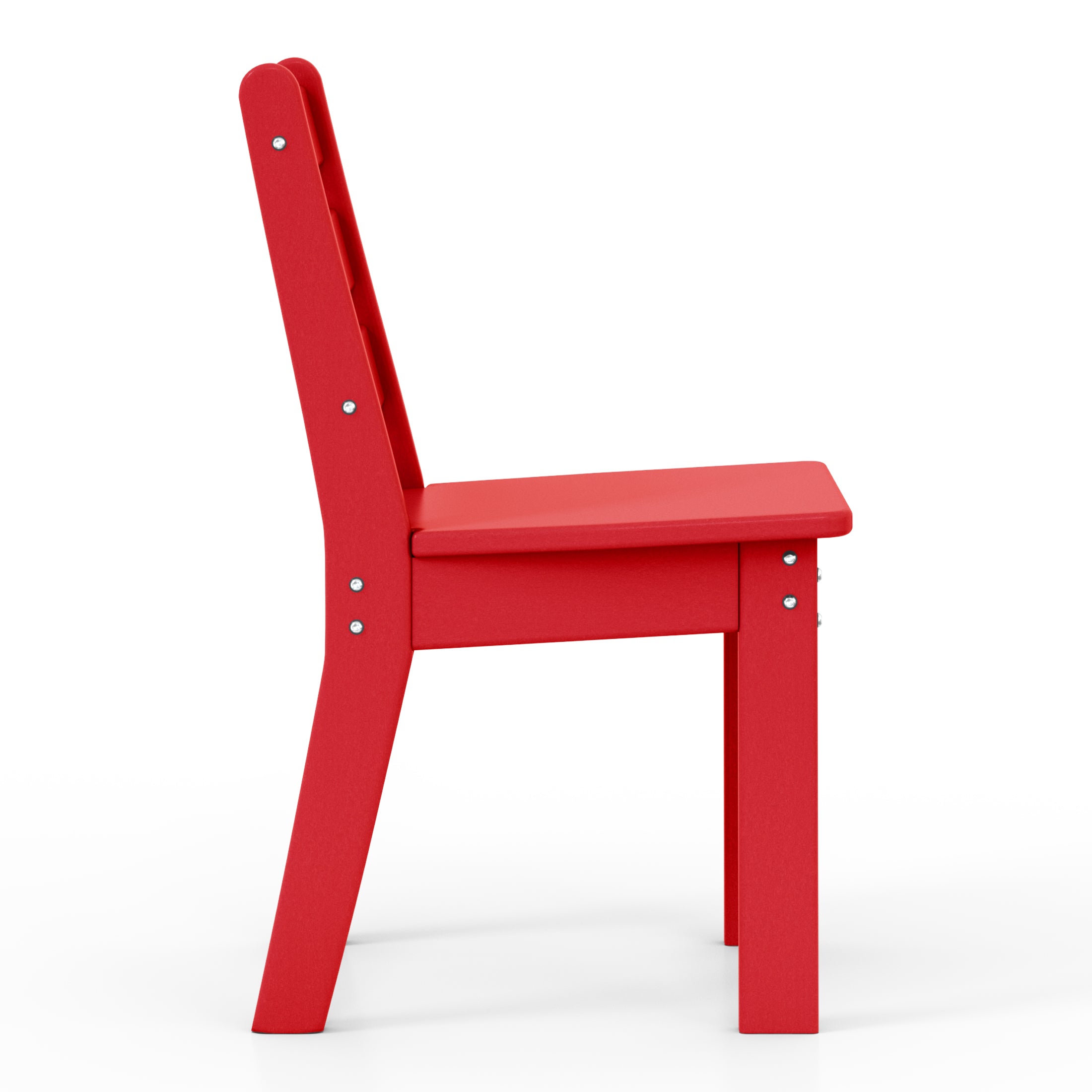 Treehouse Outdoor HDPE Kids Plastic Toddler Dining Chair (Set of Two)