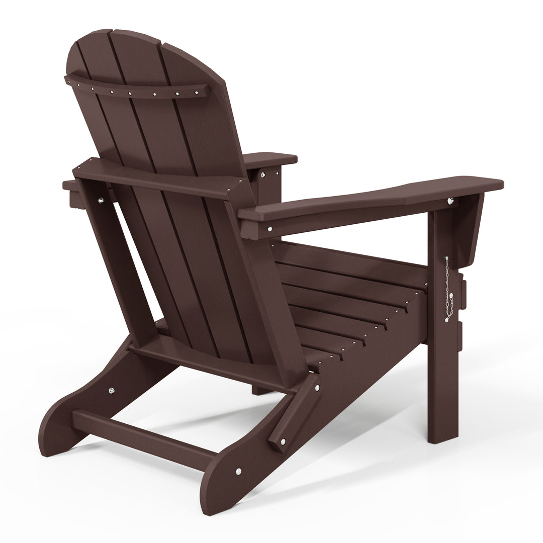 Malibu Westintrends 2 piece set outdoor folding Poly Adirondack chair