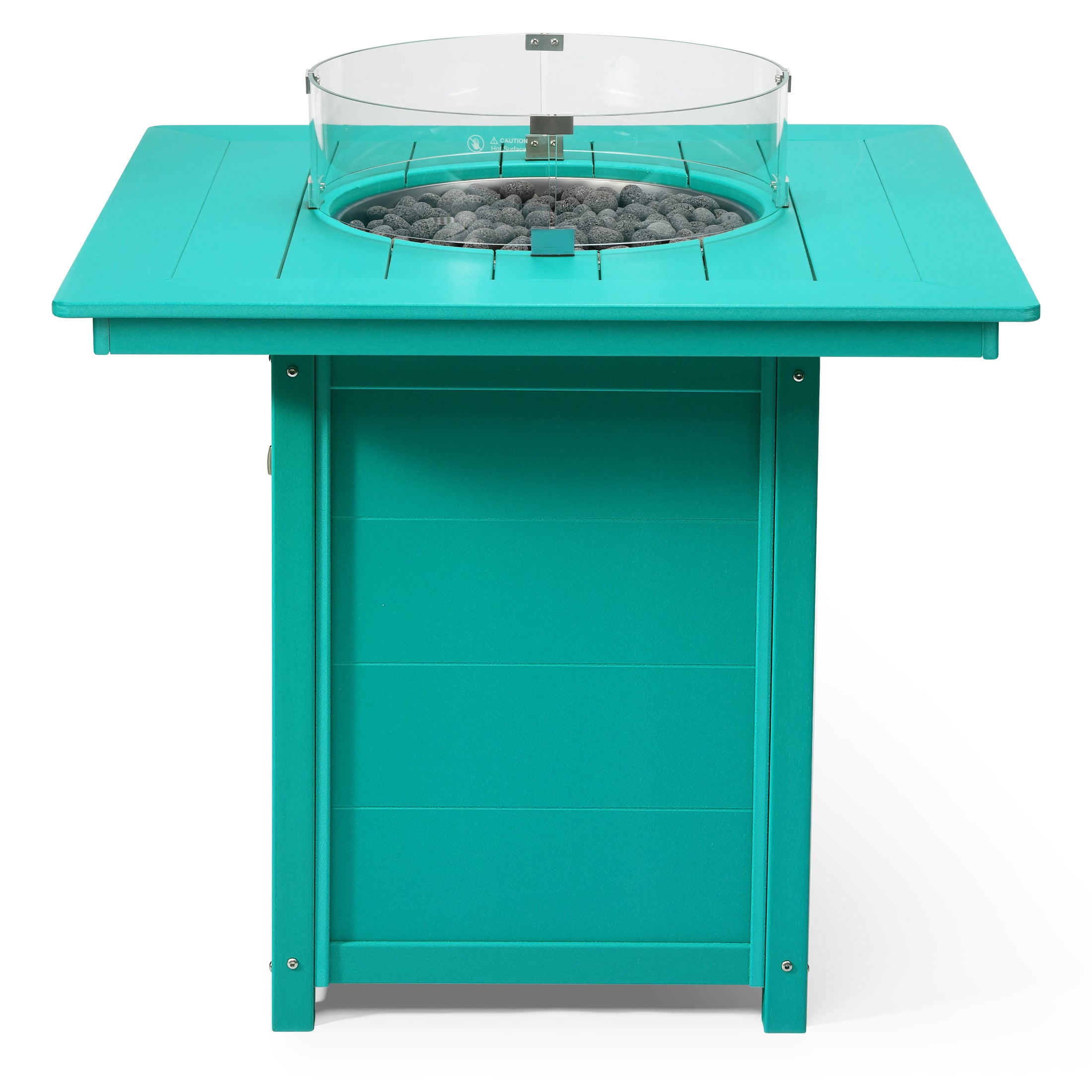 Helios 42" Modern Outdoor Patio Gas Propane Square Fire Pit Table