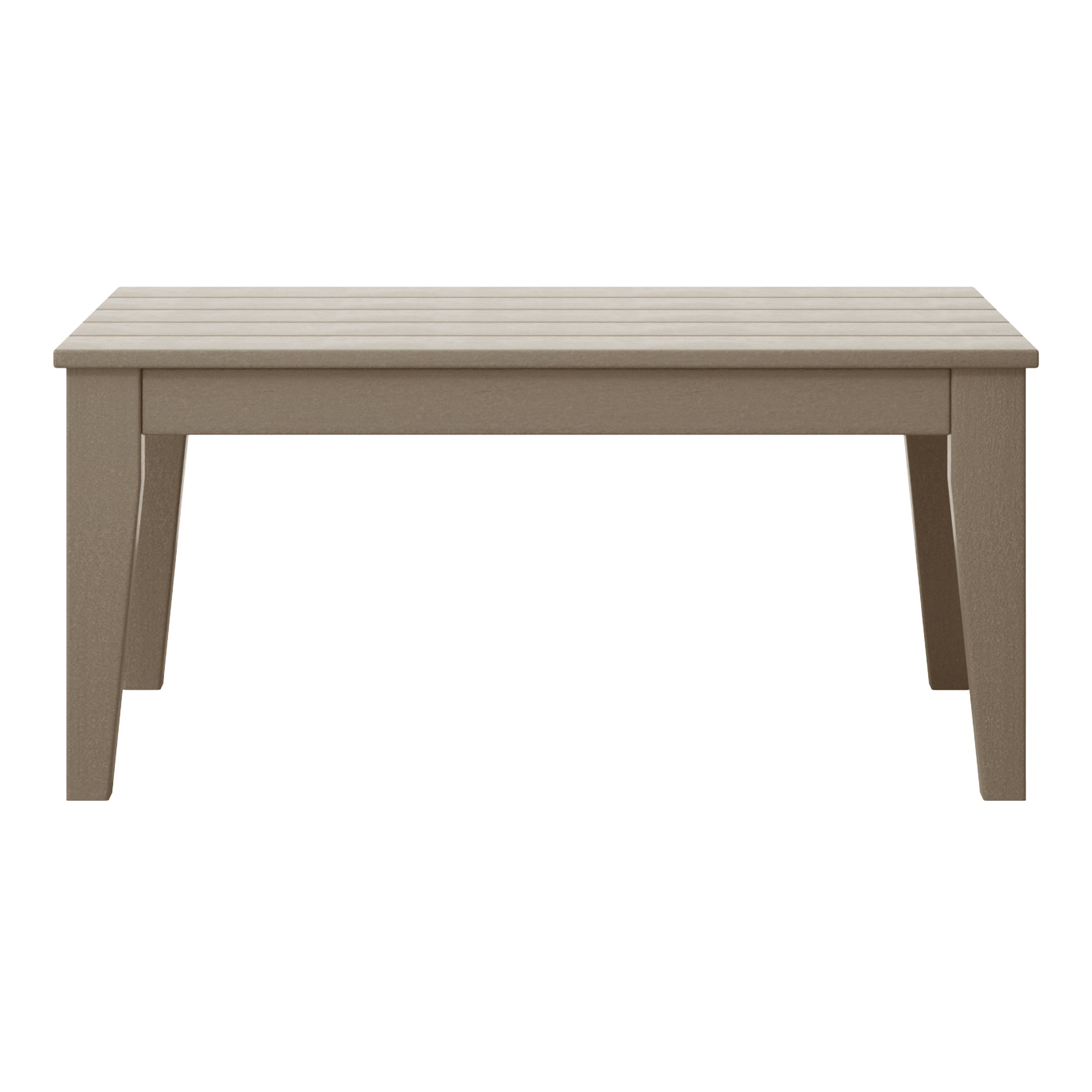 Malibu Low Outdoor HDPE Patio Rectangle Coffee Table