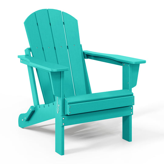 Malibu Outdoor Folding Poly Adirondack Chair (Set of 8)