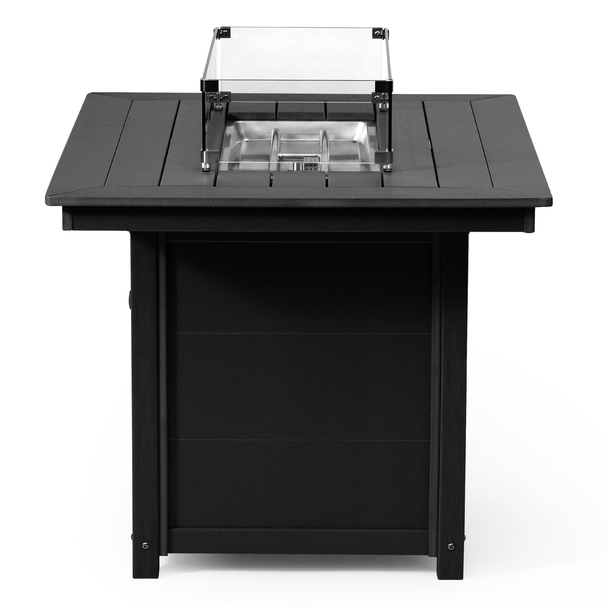 Helios 46" Modern Outdoor Patio Gas Propane Rectangular Fire Pit Table