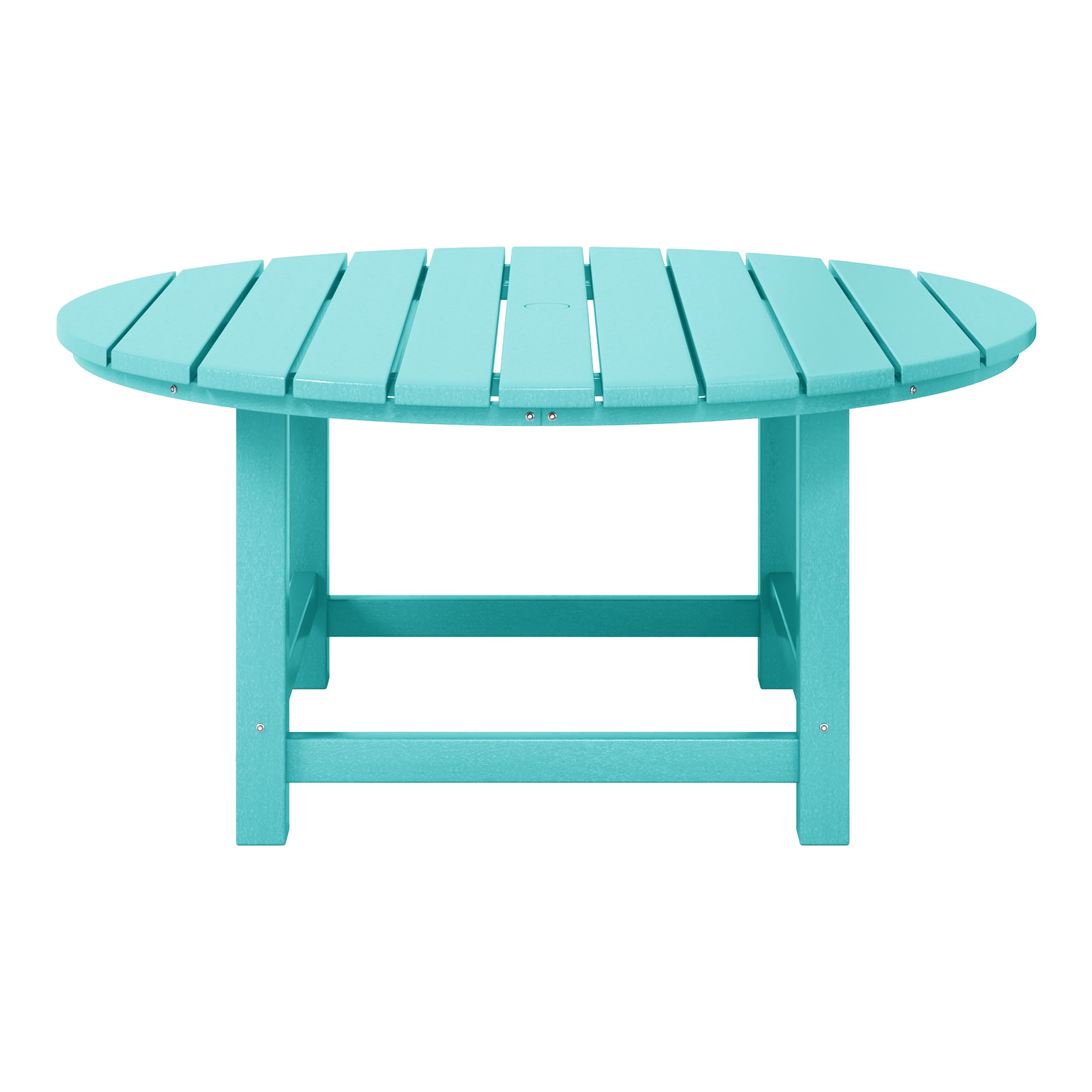 Malibu Low Outdoor HDPE Round Patio Coffee Table