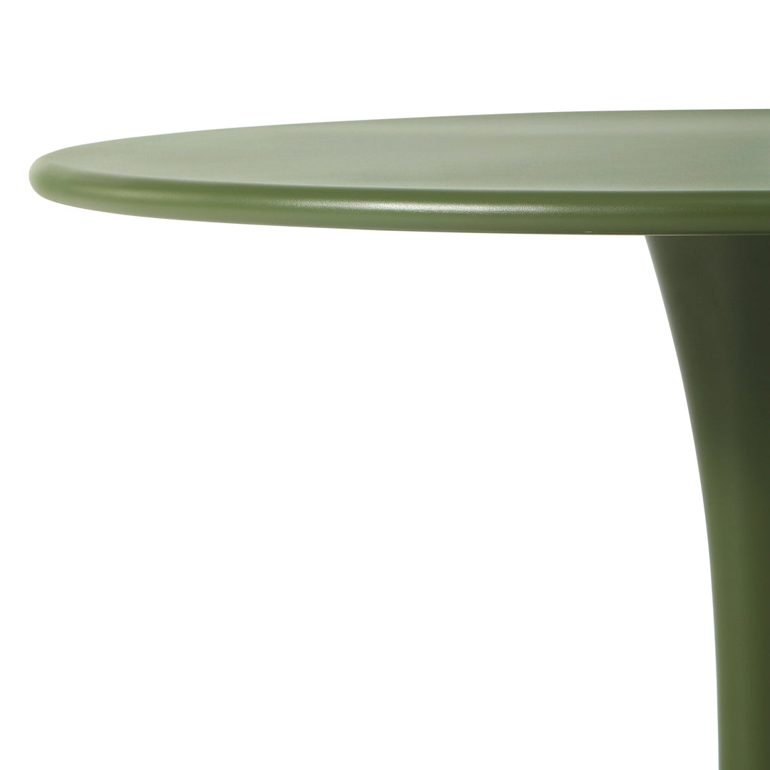 Playa 5-Piece Outdoor Metal Dining Table Set And Stackable Resin Patio Chairs