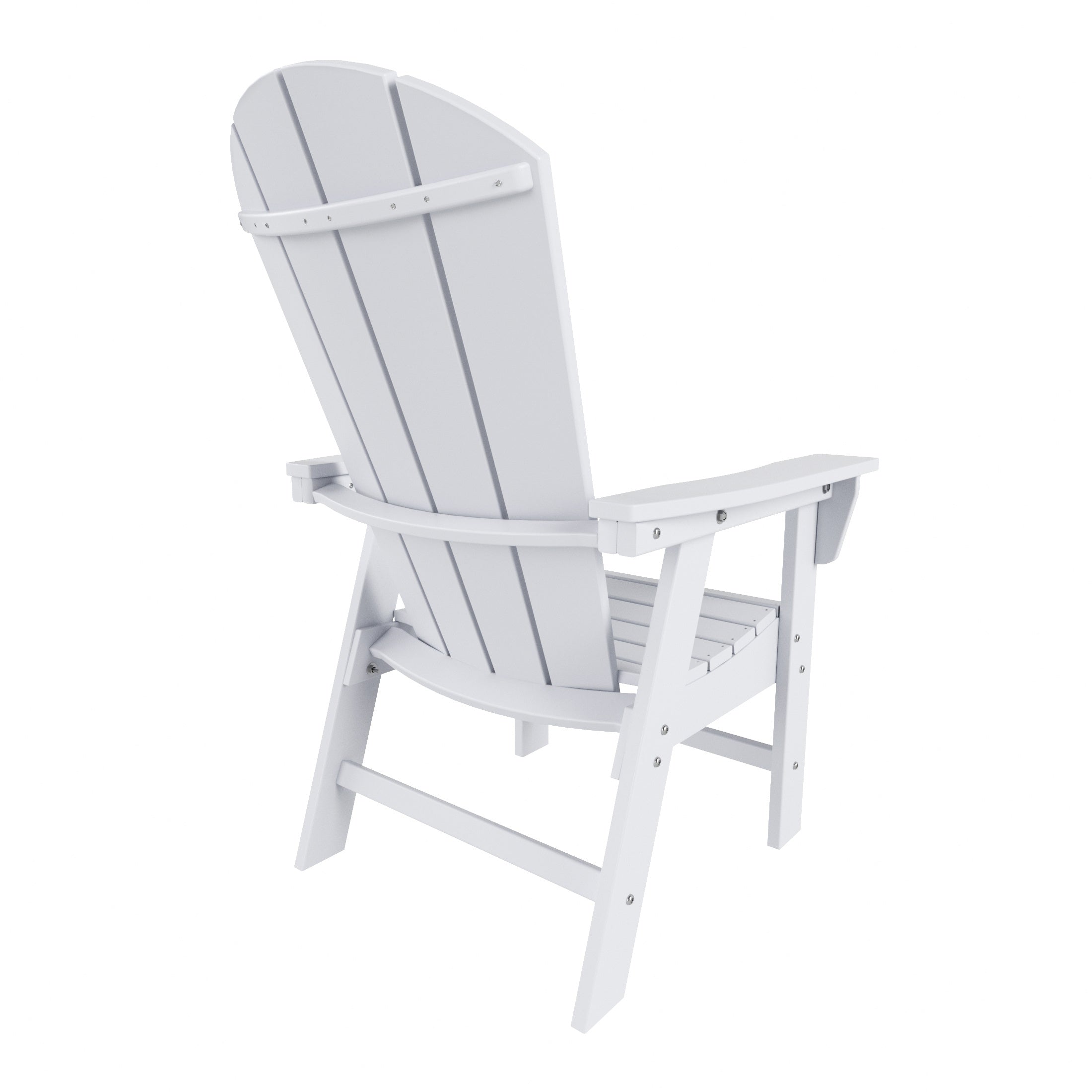 Malibu 5 Piece Outdoor Patio Dining Round Table and Curved Back Armchair Set