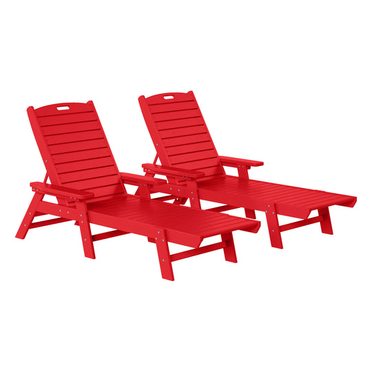 Malibu Poly Reclining Chaise Lounge (Set Of 2)