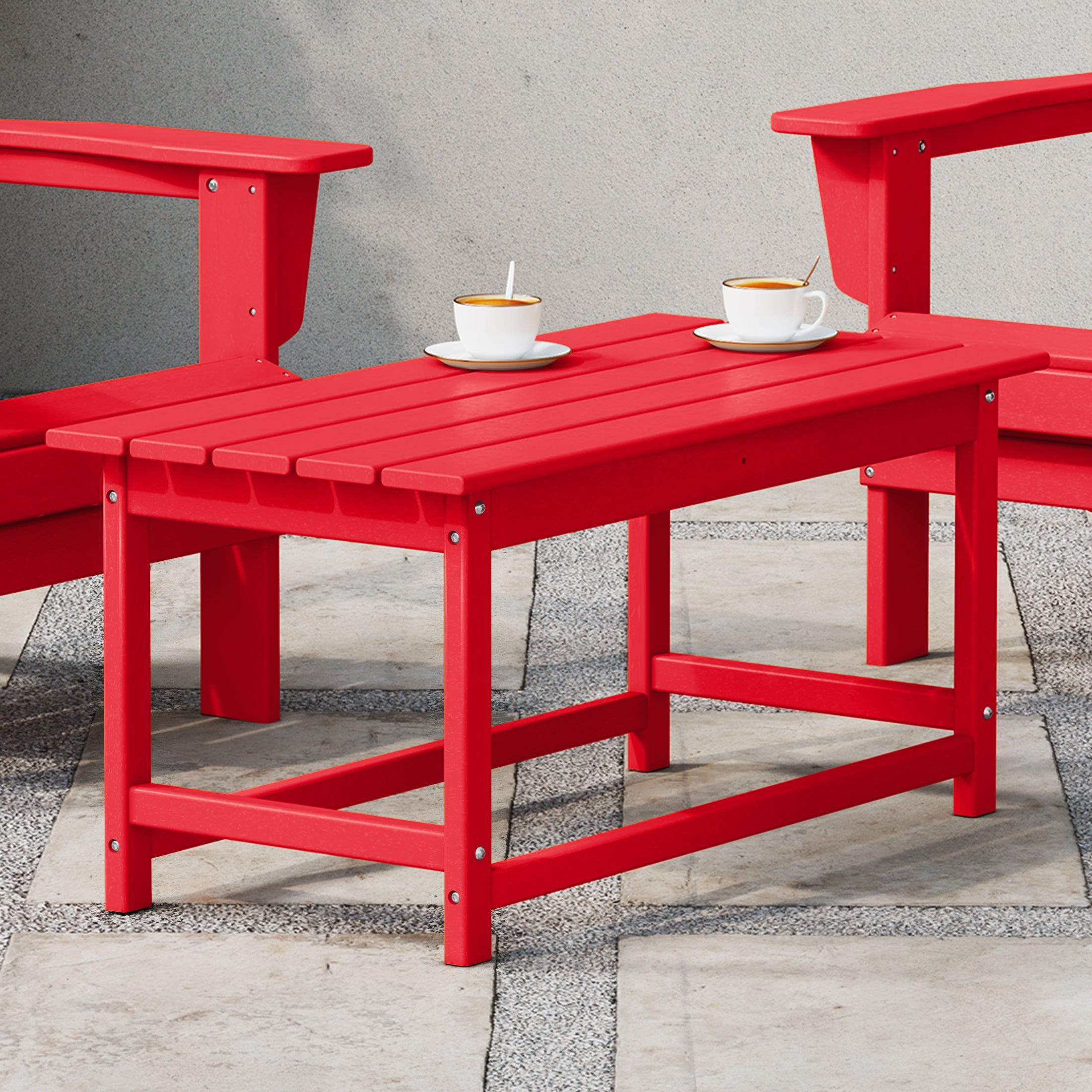 Malibu 35" length outdoor Coffee table for Adirondack chair