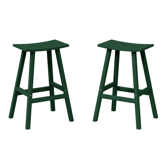 Malibu 2 piece set of 29" height Outdoor / Patio Saddle bar stools