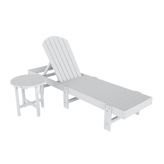 Dylan 2 Piece Poly Reclining Chaise Lounge