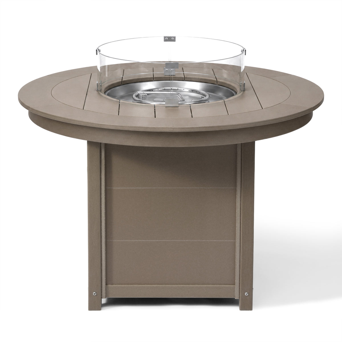 Helios 47" Modern Outdoor Patio Propane Gas Round Fire Pit Table