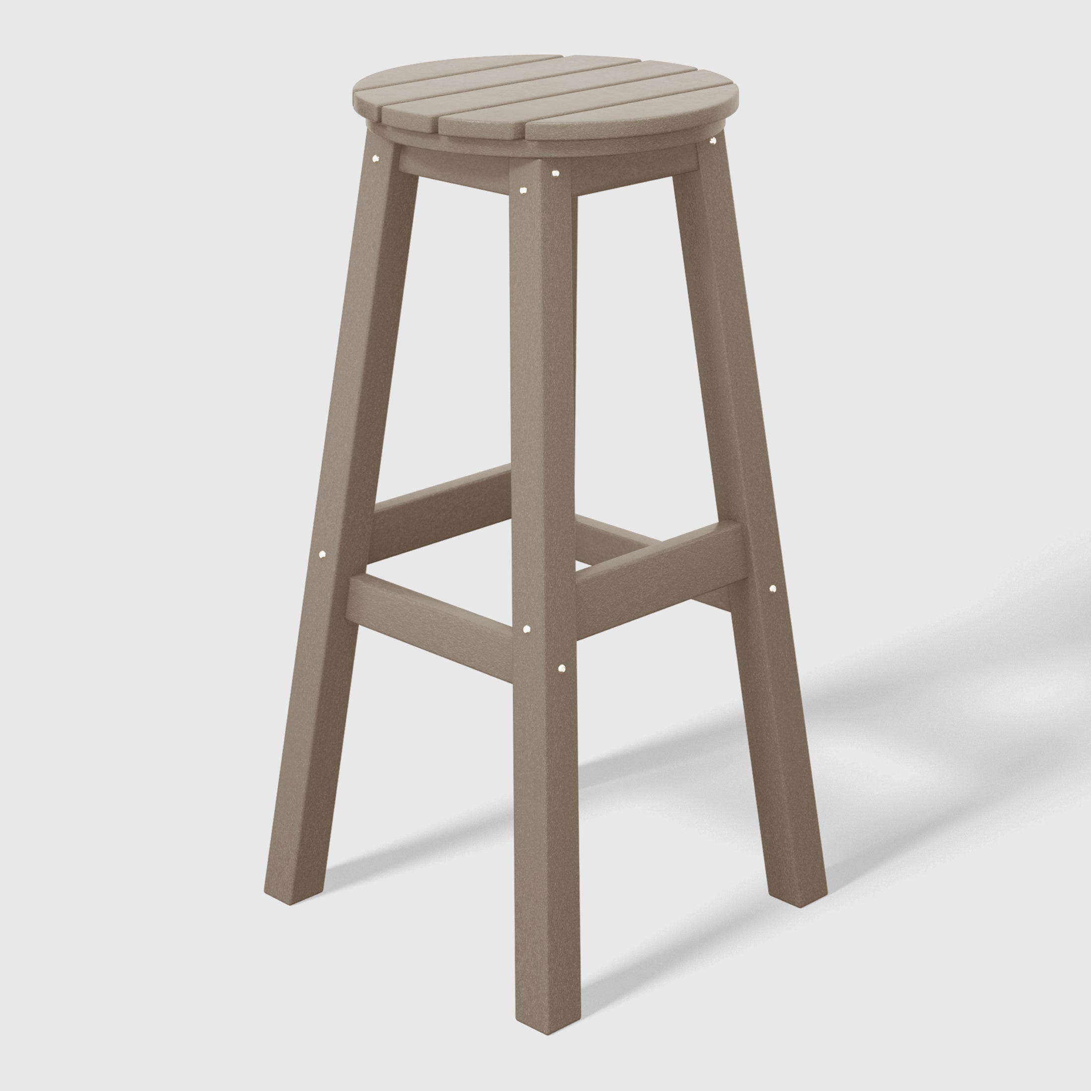 Malibu 29" HDPE Outdoor Patio Round Bar Stool