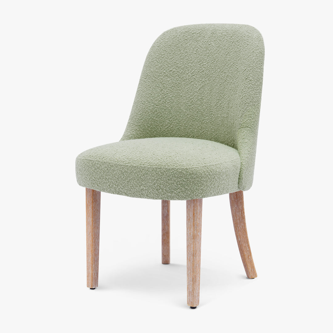 Genevieve Mid-Century Modern Upholstered Boucle Dining Chair