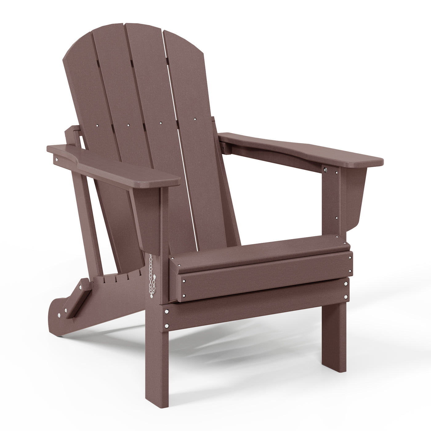 Malibu HDPE Outdoor Patio Folding Poly Adirondack Chair