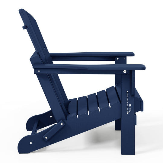 Malibu 4-Piece set outdoor folding Poly Adirondack chair