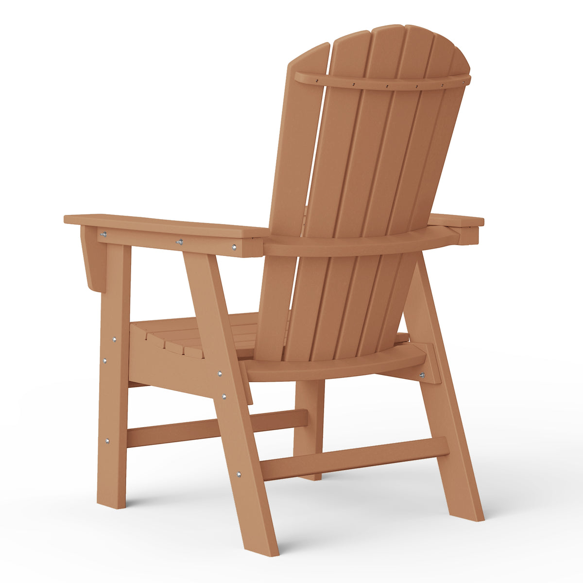 Dylan Outdoor Patio Shell-back Adirondack Dining Chair Weather Resistant