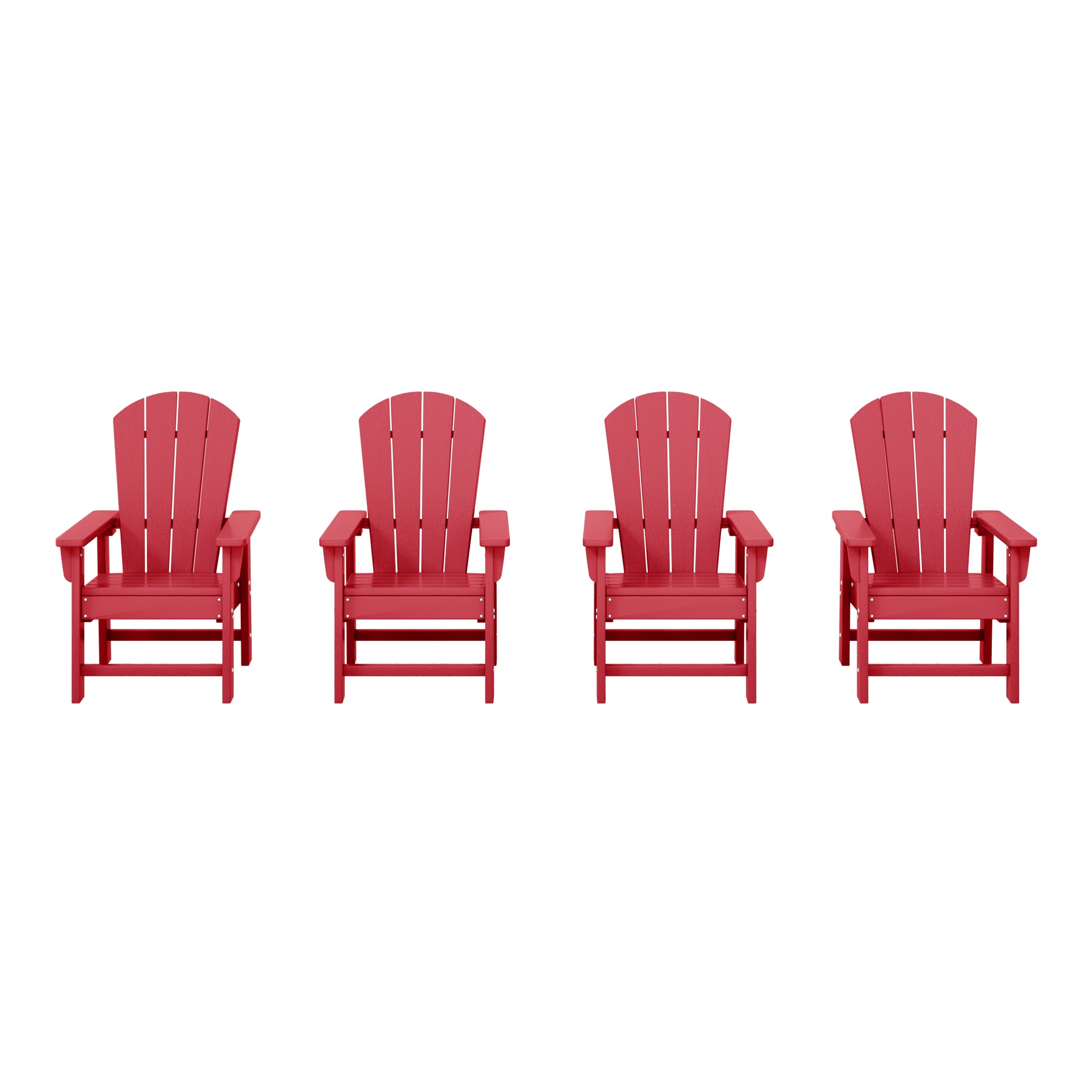 Malibu Kids Outdoor Adirondack Plastic Patio Chair (Set of 4)
