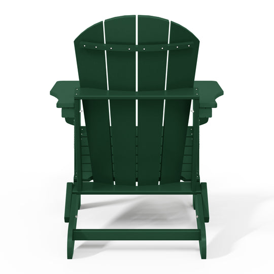 Malibu HDPE Outdoor Patio Folding Poly Adirondack Chair