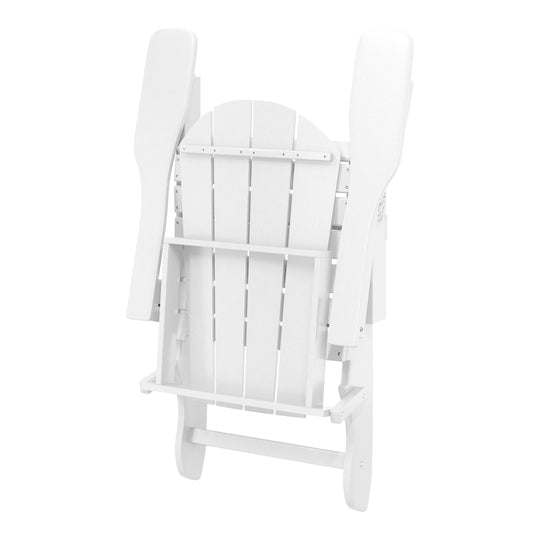 Malibu 3-Piece set Outdoor / Patio Poly Adirondack chair set with a side table ( 2 seater )