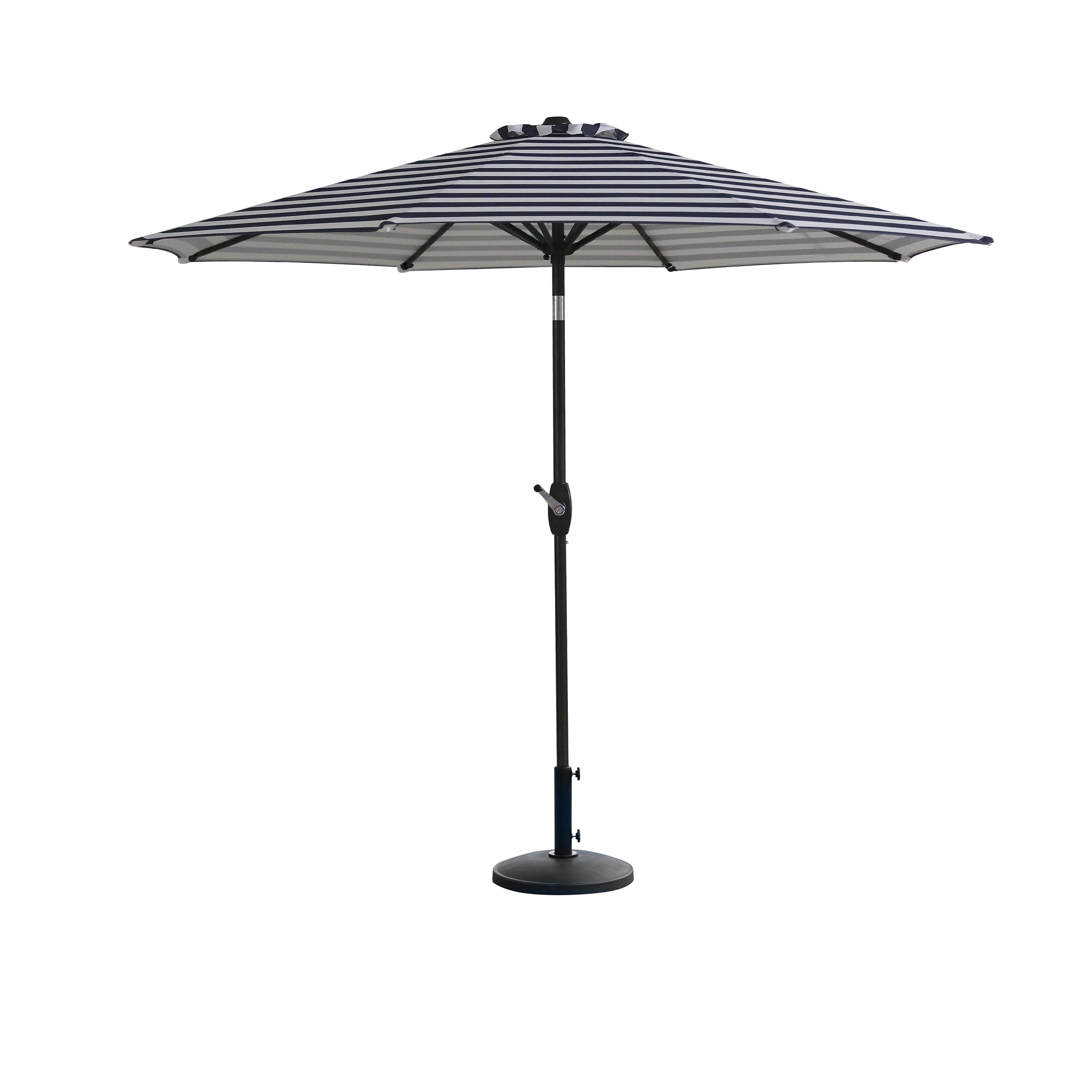 WestinTrends 9 ft Outdoor Patio Market Table Umbrella with Round Resin Base