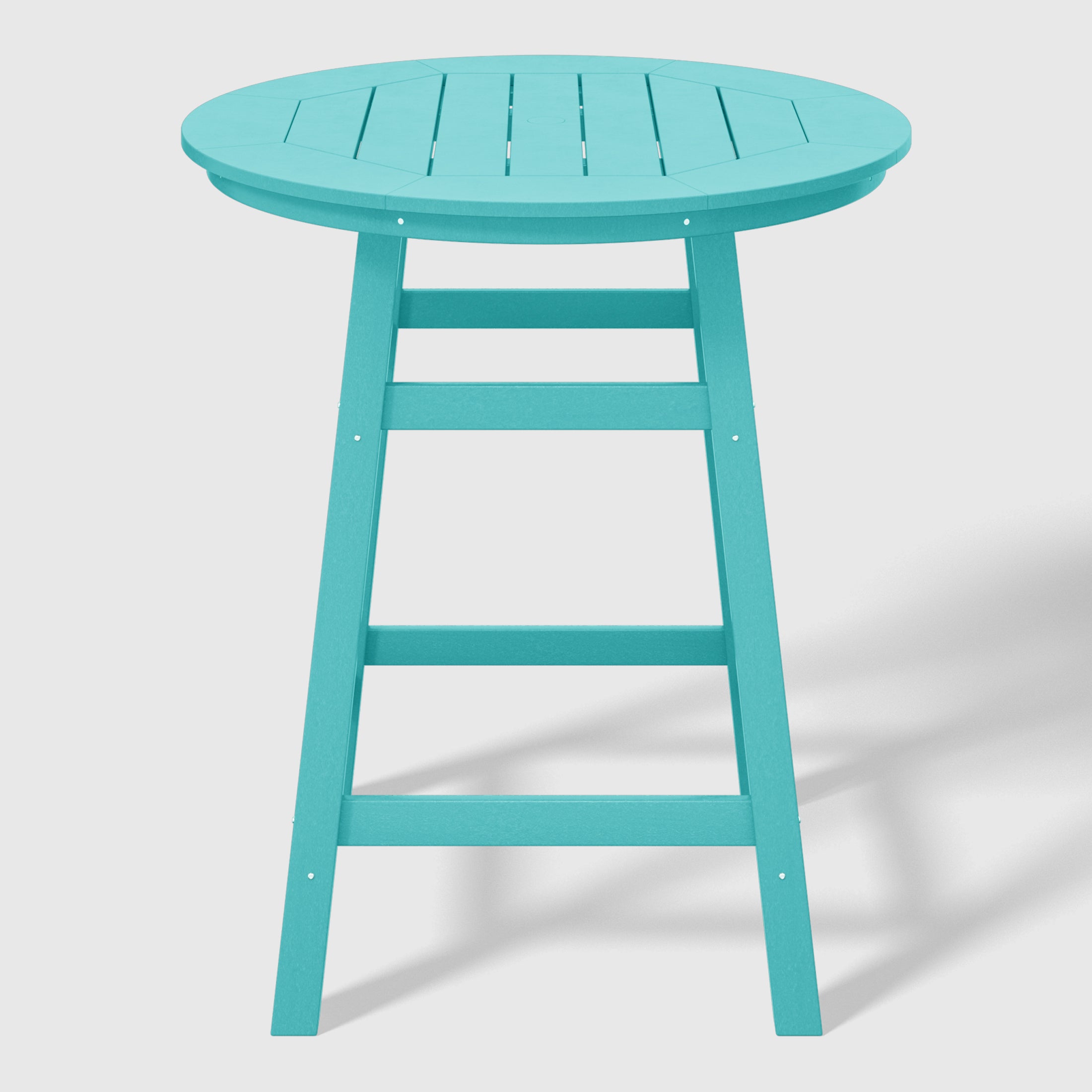 Malibu Outdoor 35" HDPE Round Patio Counter Height Bar Table