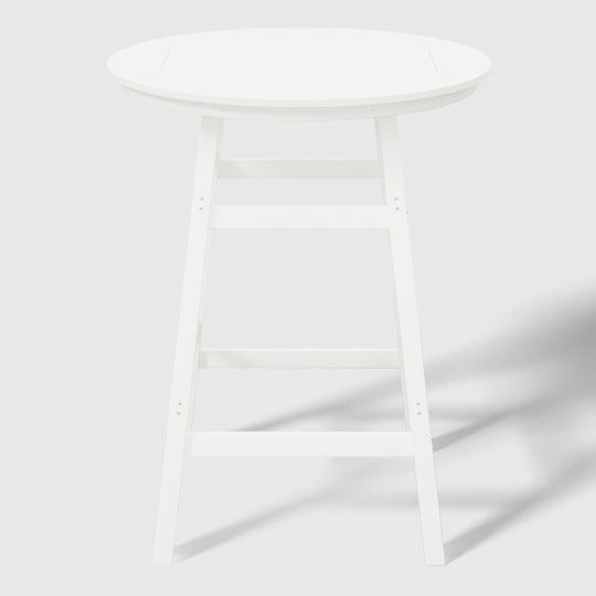 Malibu 5-Piece HDPE Outdoor Patio Dining Bar Bistro Table Set with Bar Stools