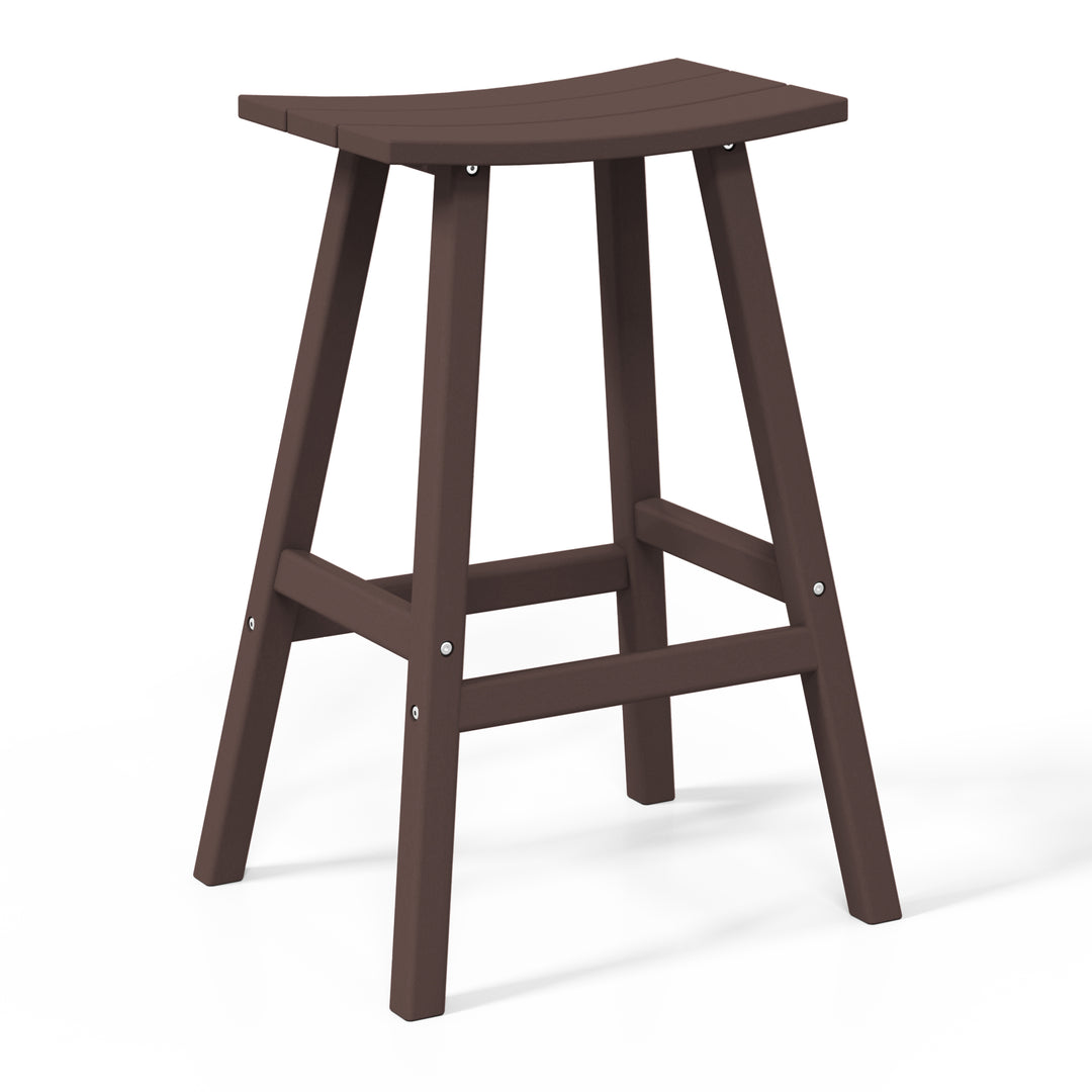 Malibu 2 piece set of 29" height Outdoor / Patio Saddle bar stools