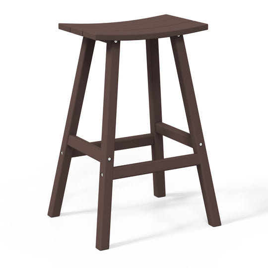 Malibu 2 piece set of 29" height Outdoor / Patio Saddle bar stools