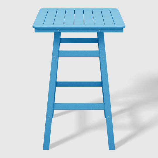 Malibu 30" Square Outdoor Patio Bistro Bar Table With Umbrella Hole