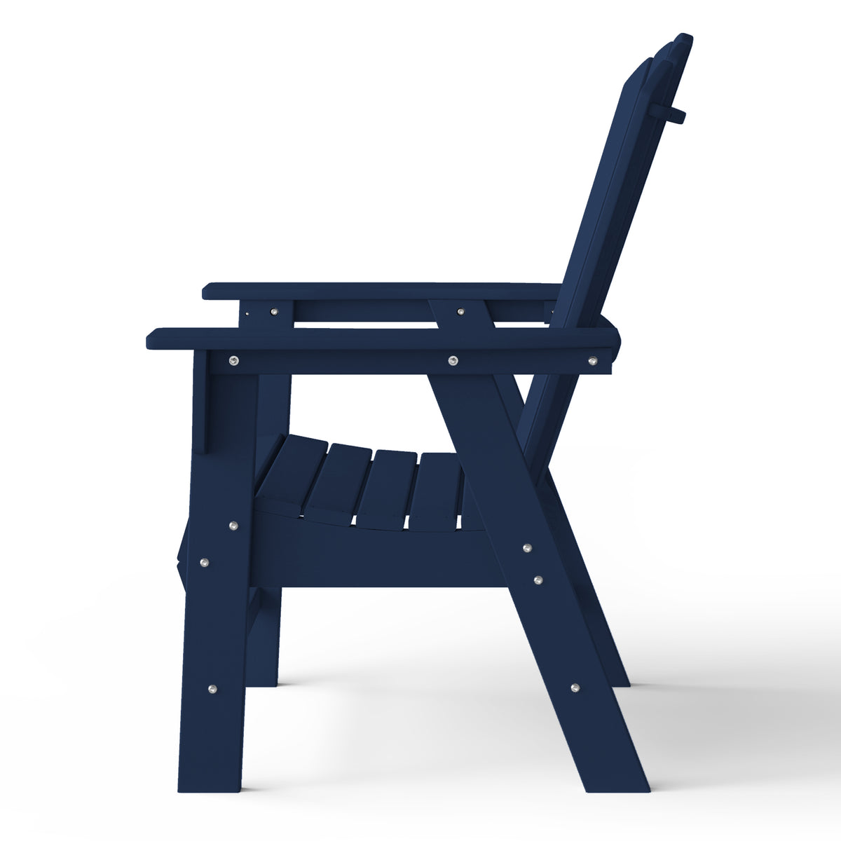 Dylan Outdoor Patio Shell-back Adirondack Dining Chair Weather Resistant