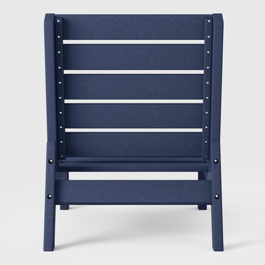 Avalon Outdoor HDPE Deep Seating Modular Armless Patio Chair with Patio Cushions