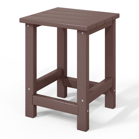 Malibu Kids Outdoor Patio Furniture HDPE Adirondack Square Side Table
