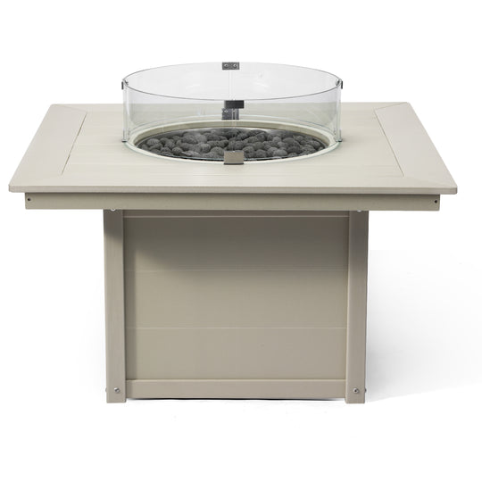 Helios 42" Modern Outdoor Patio Propane Square Fire Pit Table