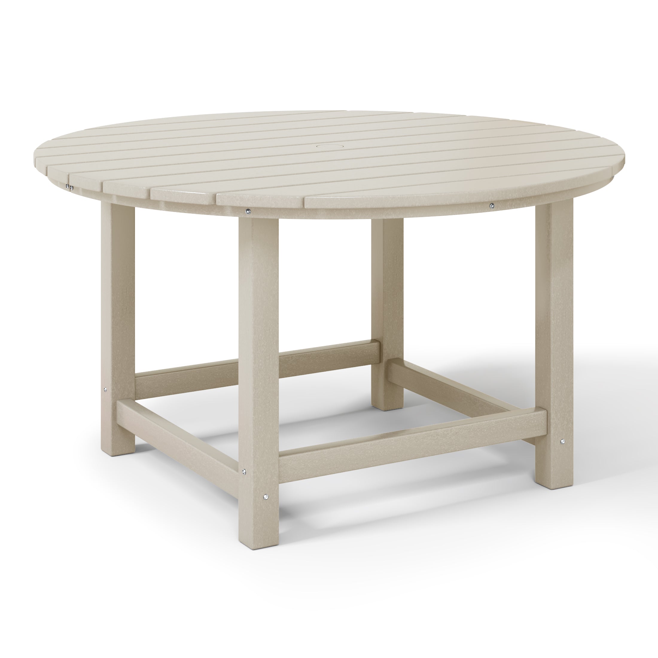 Malibu Kids Outdoor Patio Furniture HDPE 38" Wide Round Dining Table